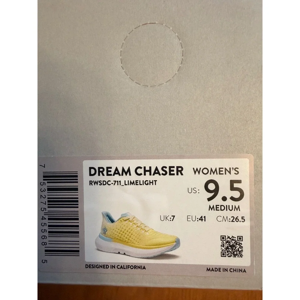 Rabbit Dream Chaser Running Shoes Womens Yellow Light Blue Athletic‎ Sneakers